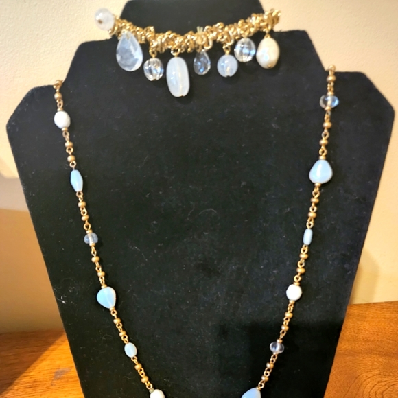 Cookie Lee Gold Glass Bead Necklaces (Two Necklaces included) - Picture 7 of 9